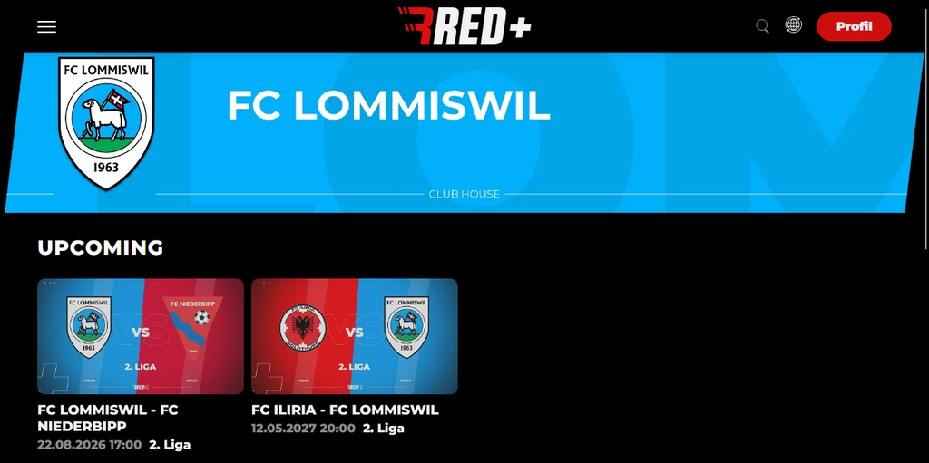 FC Lommiswil Seite auf Red+
